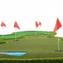 Golf Mat Pro | Doble greener og vannhinder | 4x2m