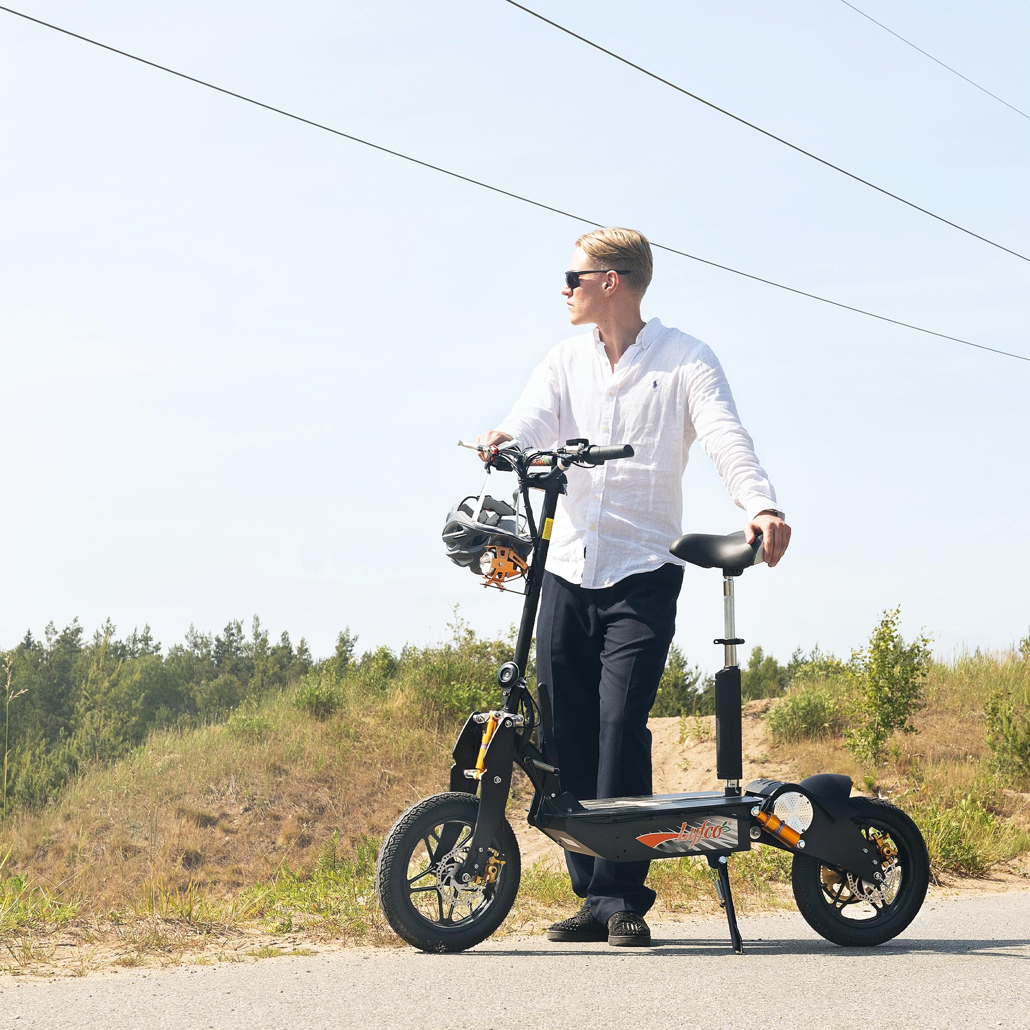 Elscooter 3000W Premium med sete | 60 km/t | Lyfco