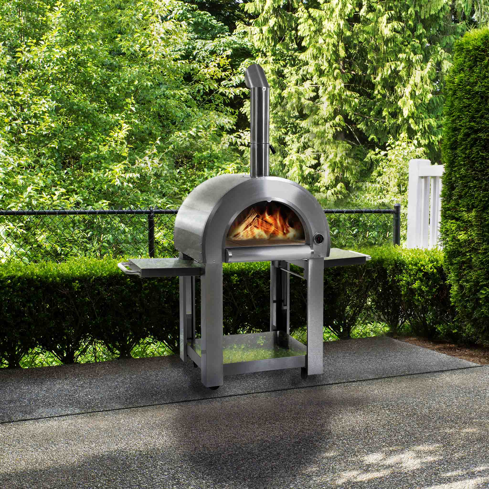 Vedfyrt pizzaovn for hjemmebruk | Milano