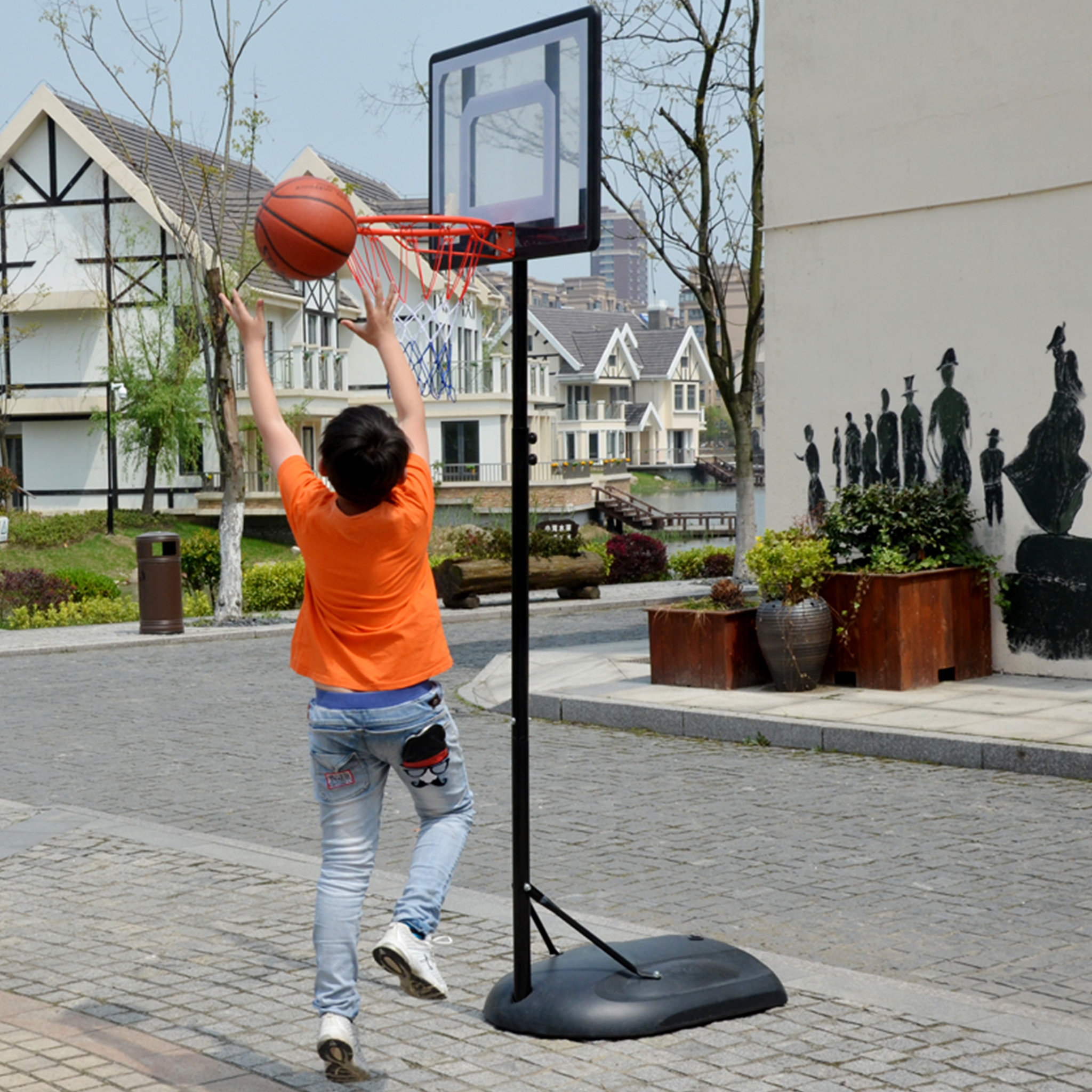 Basketkurv med stativ | Jump Shot