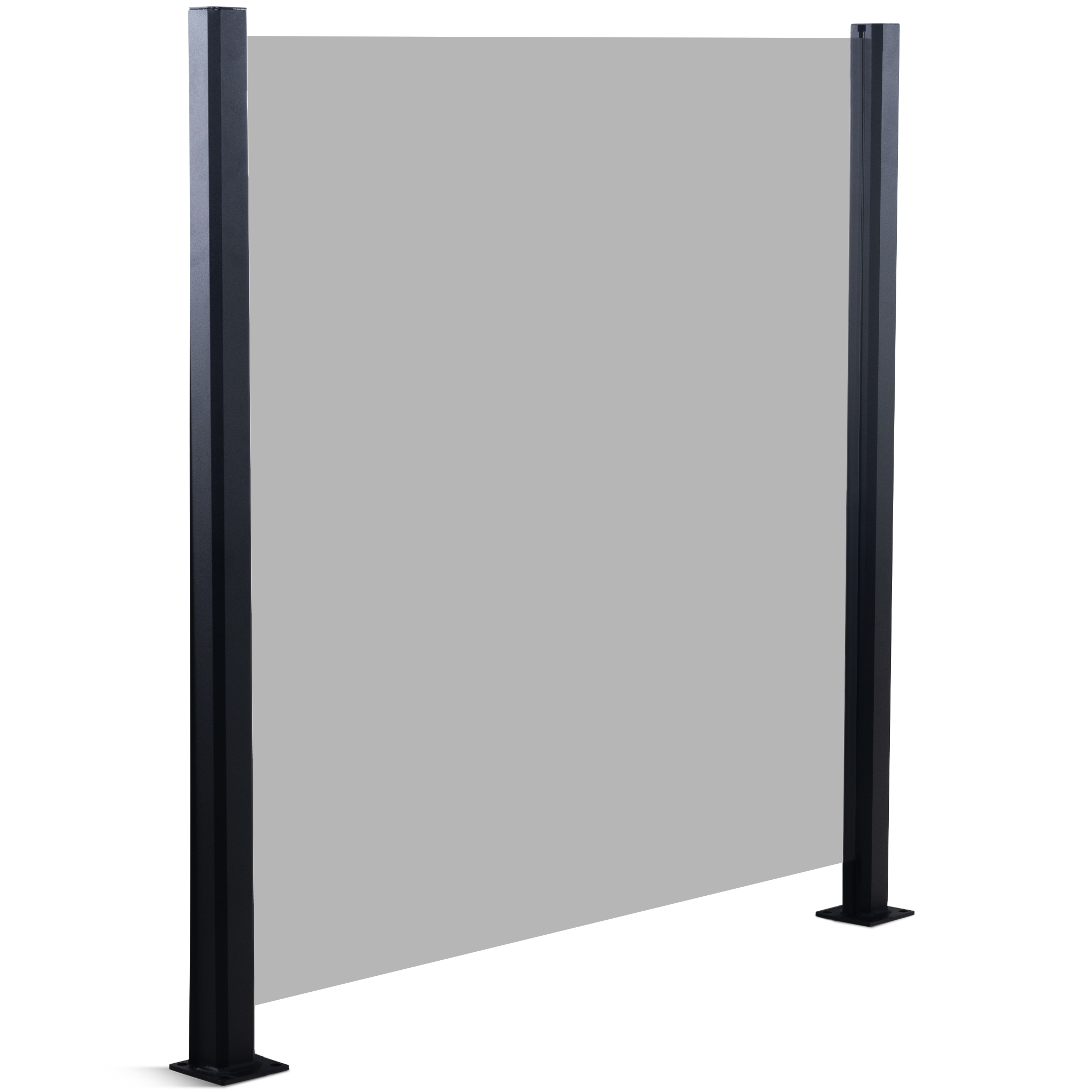 Glassrekkverk i tonet glass | 5-pakning