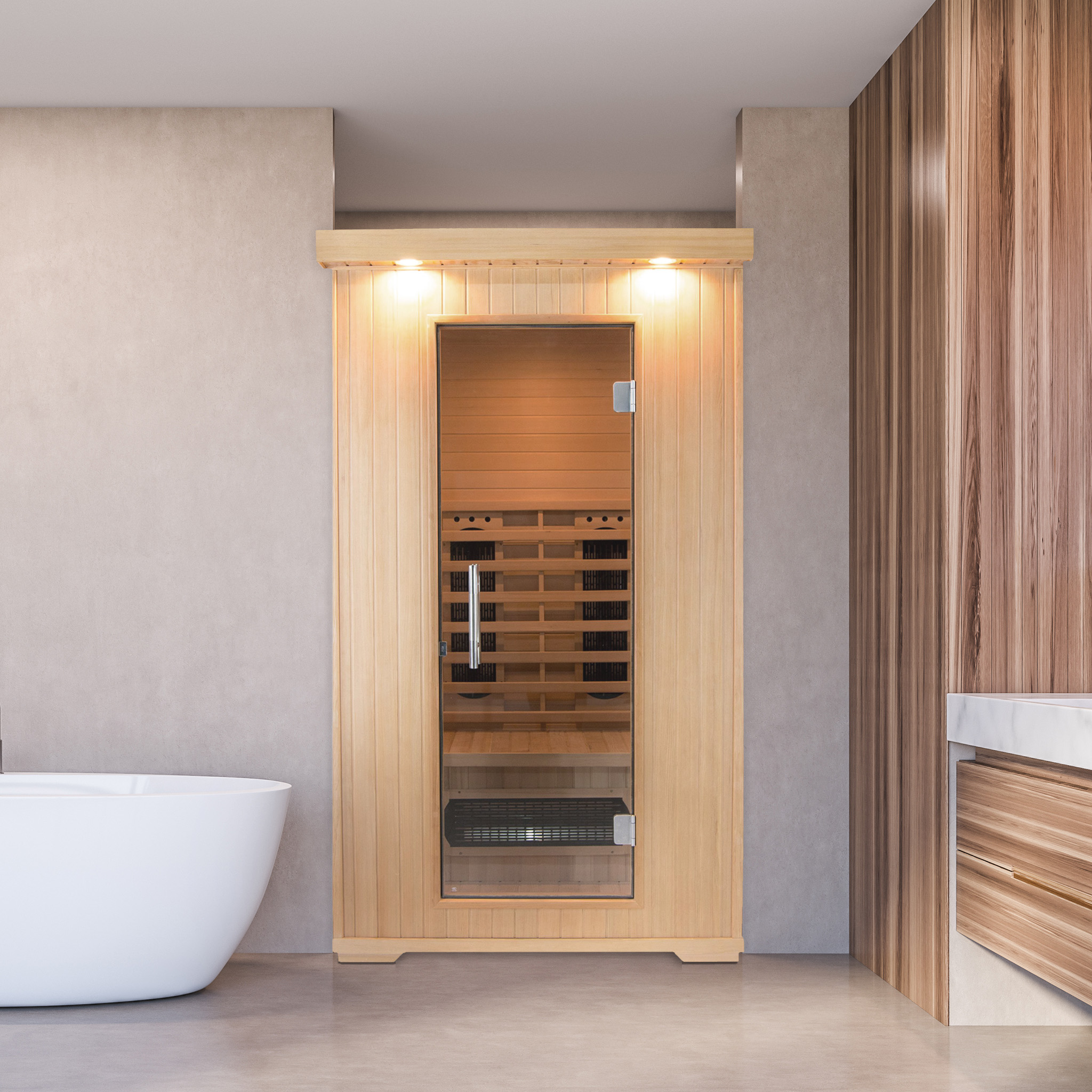 IR sauna - 1-2 personer | Full høyde 210cm | Nivala