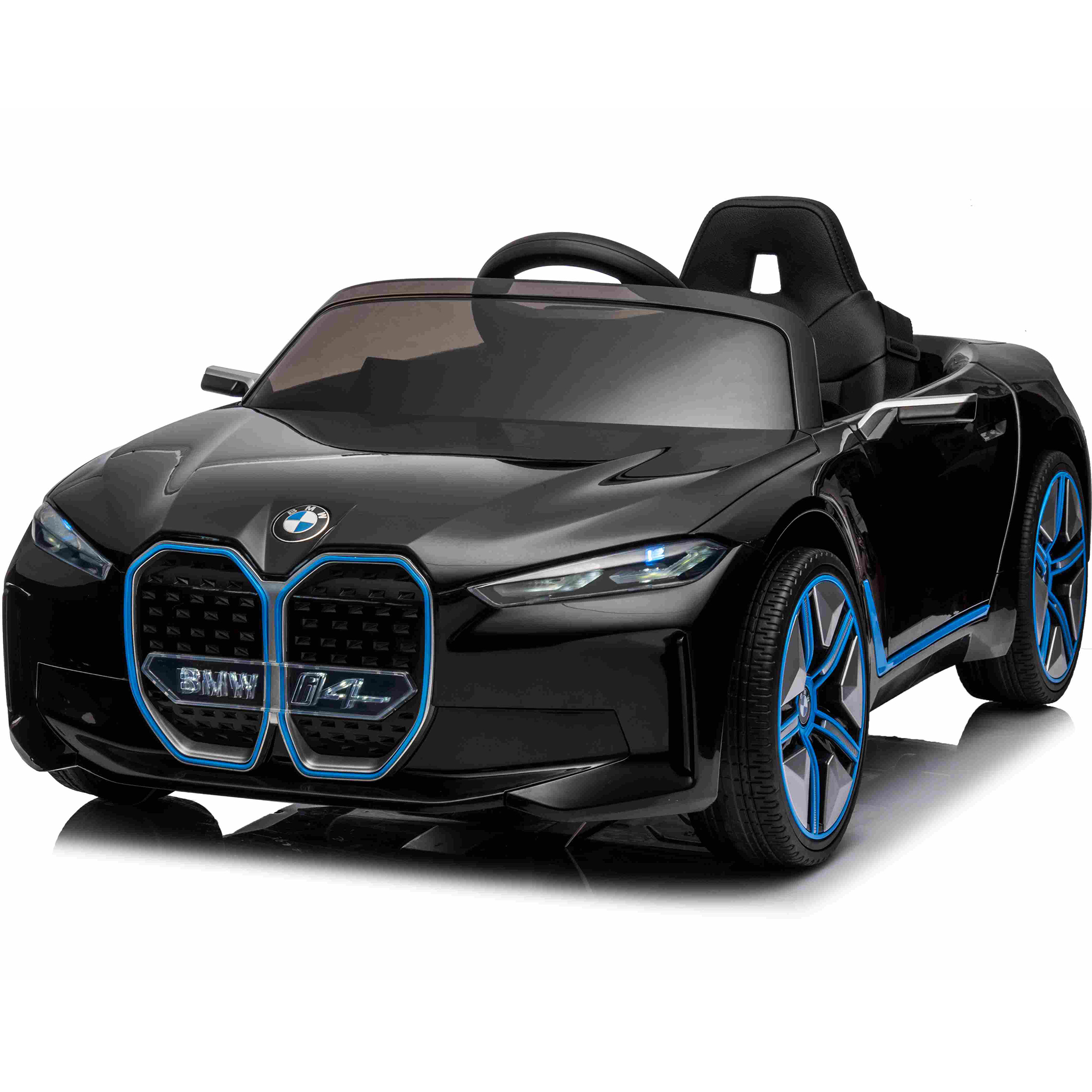 Elbil for barn BMW i4 | 12V - 2x25W | 7 Ah | Svart