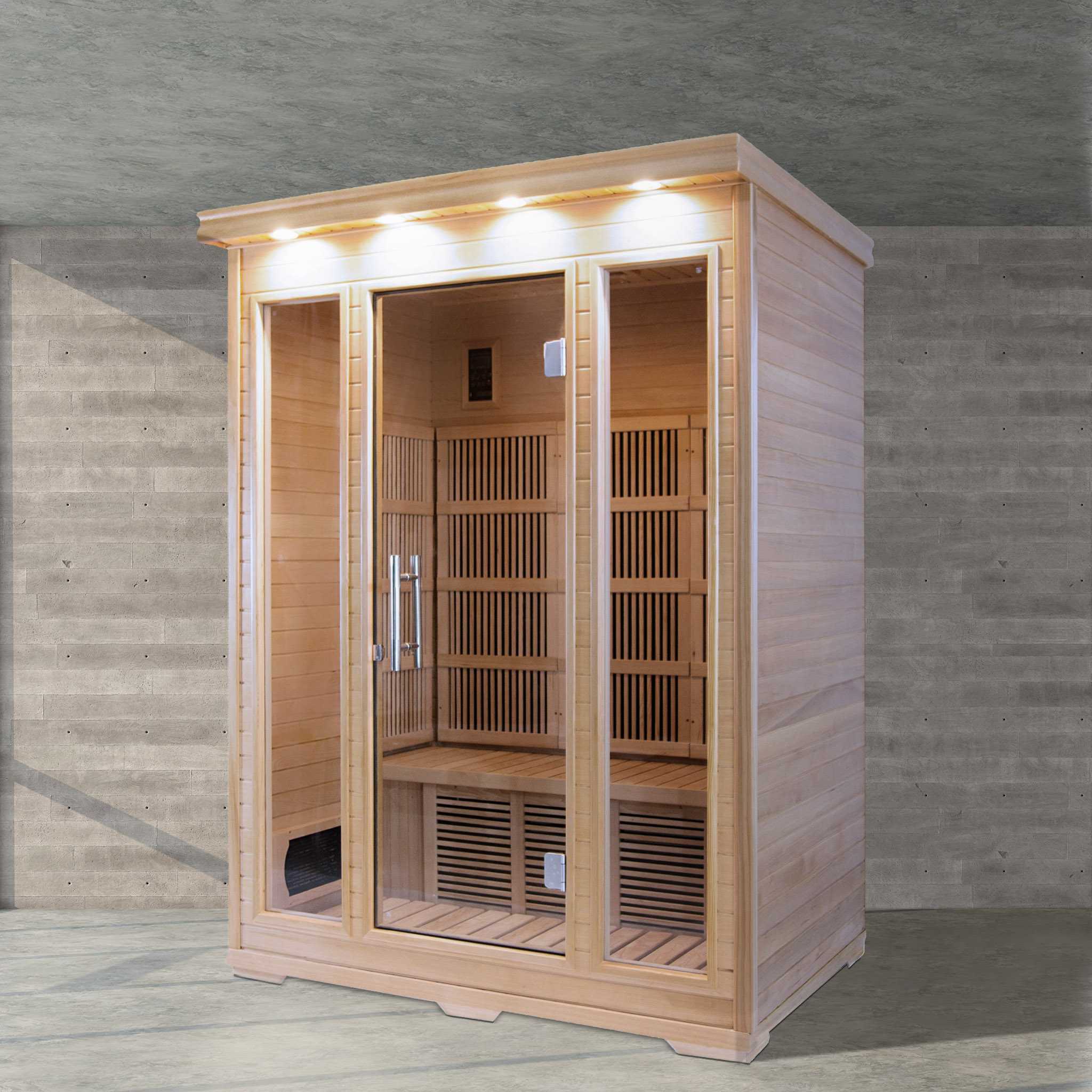 Infrarød sauna - 2 personer | Full høyde 210cm | En gang