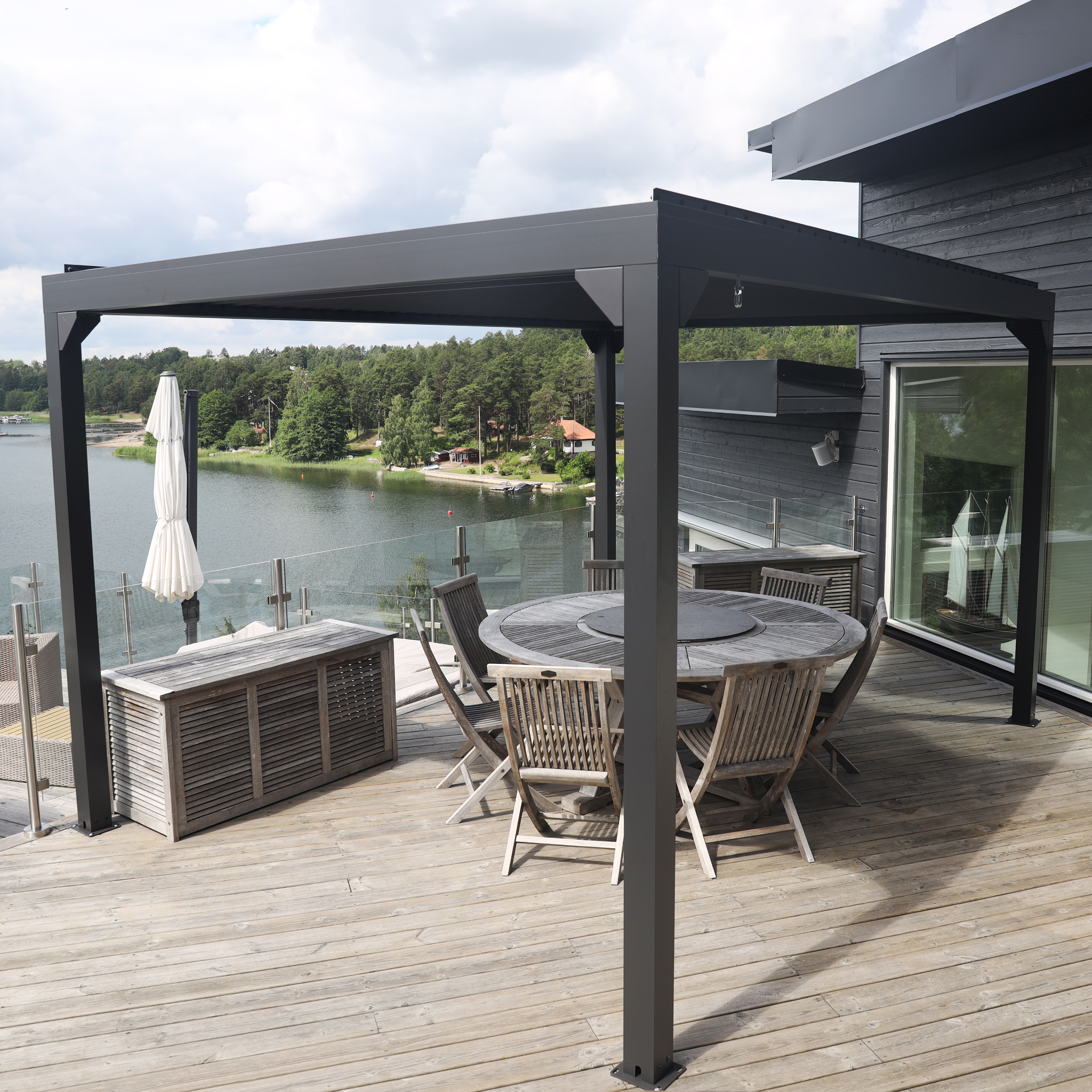 Pergola Premium | Åpningsbare lameller-3x3m