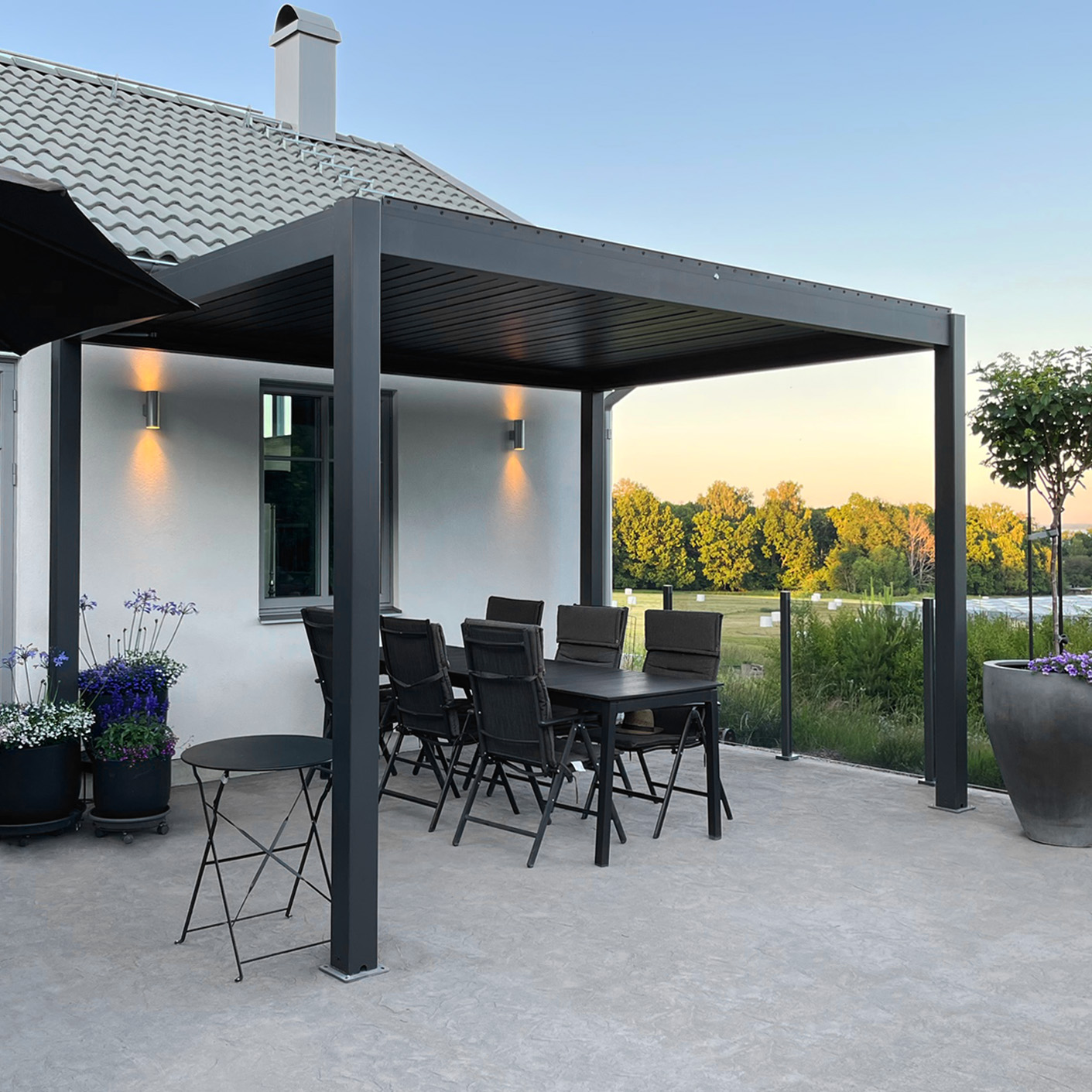 Premium | Motorisert med innebygd belysning - 4x3m