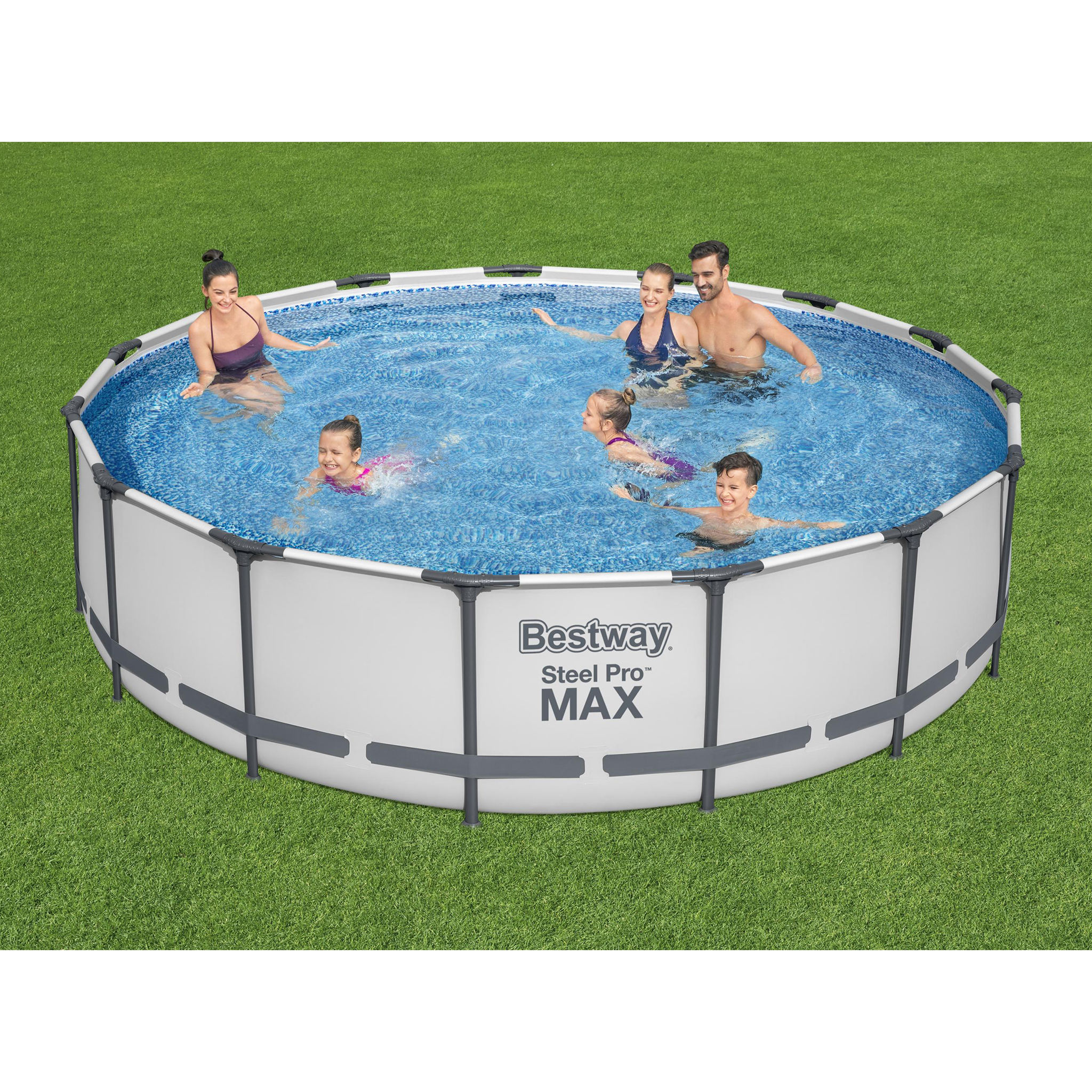 Bestway basseng over bakken Ø4,57m - 1,07m dyp | Steel Pro MAX (56488)