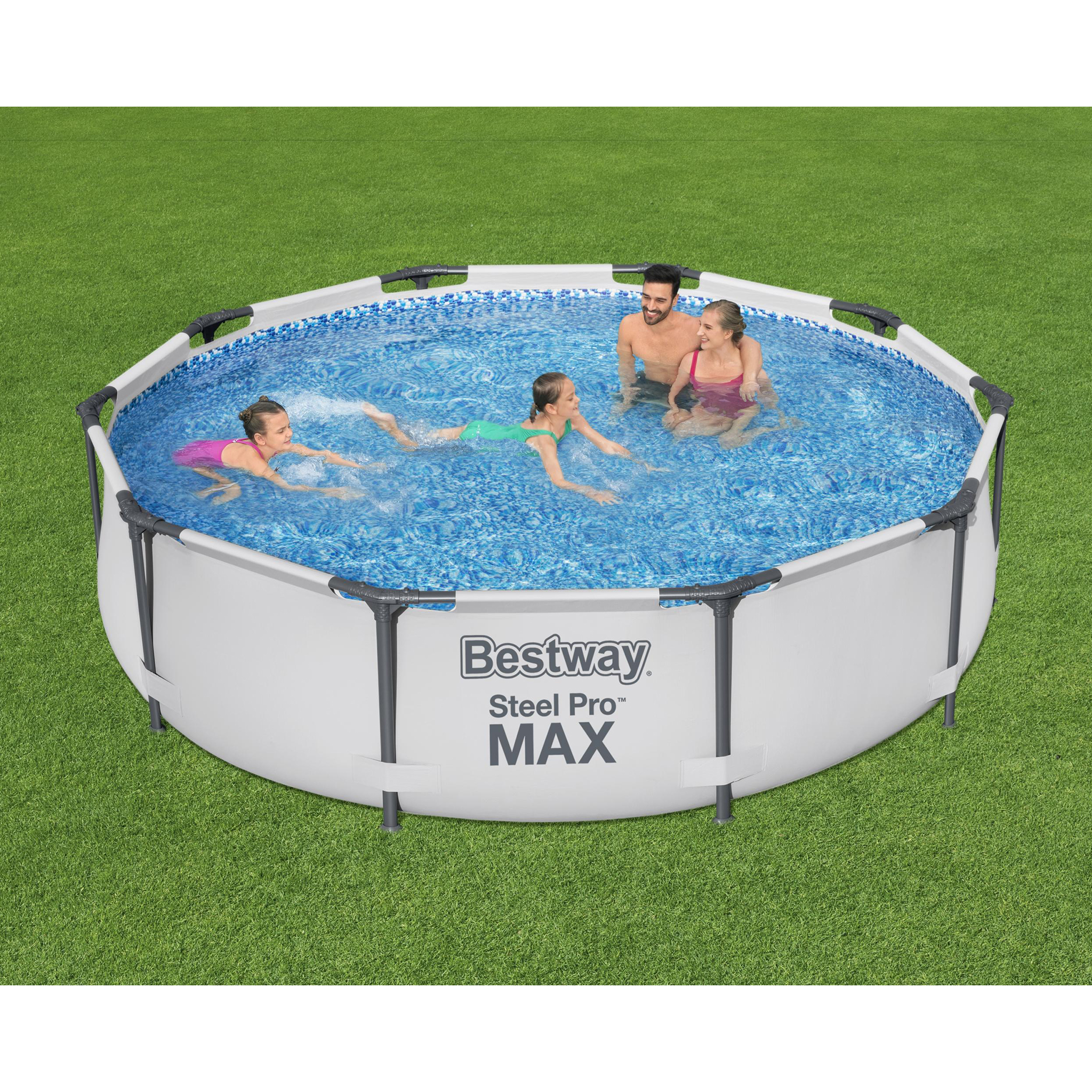 Bestway basseng over bakken Ø3m - 76cm dyp | Steel Pro MAX (56406)